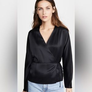 Vince Wrap Tie Blouse